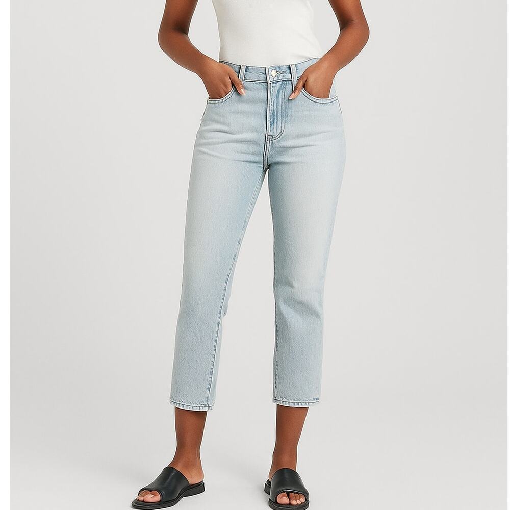 Madewell Perfect Vintage Jeans Crop Straight Light Fitzgerald Wash High Rise 26
